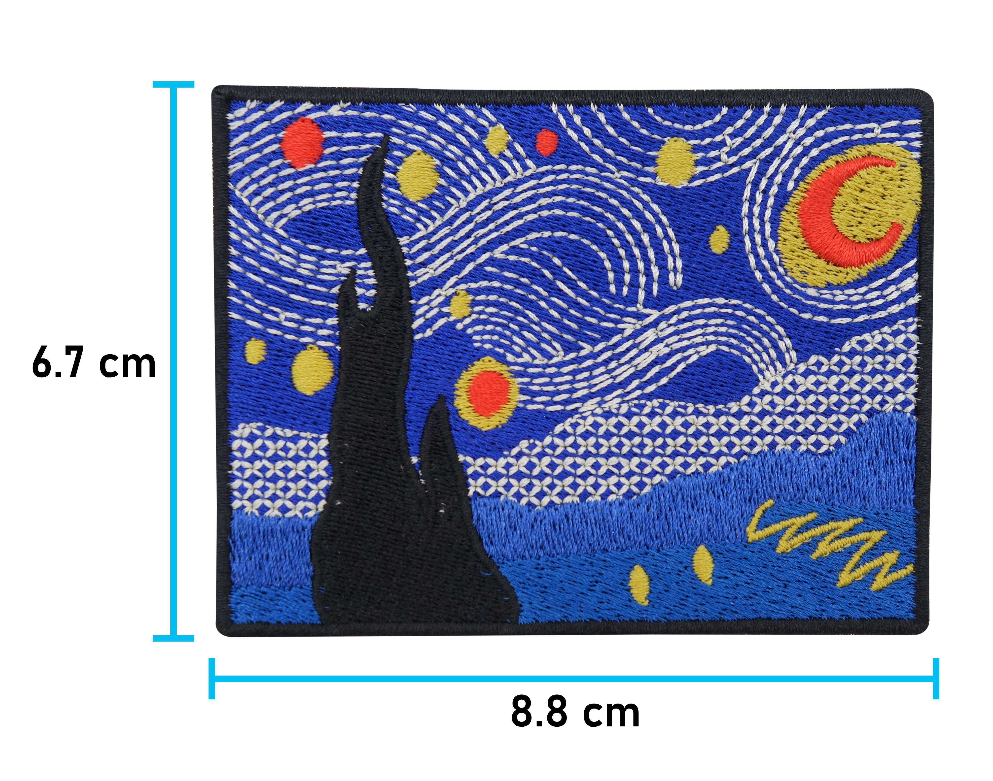 Kunst-Selbstbildnis-Picasso-Banksy-da-vinci-Baum-Wandern-Berge-Nacht-Sterne-Vintage-Retro-Flicken-Bügelflicken-Aufbügler-Bügelpatch