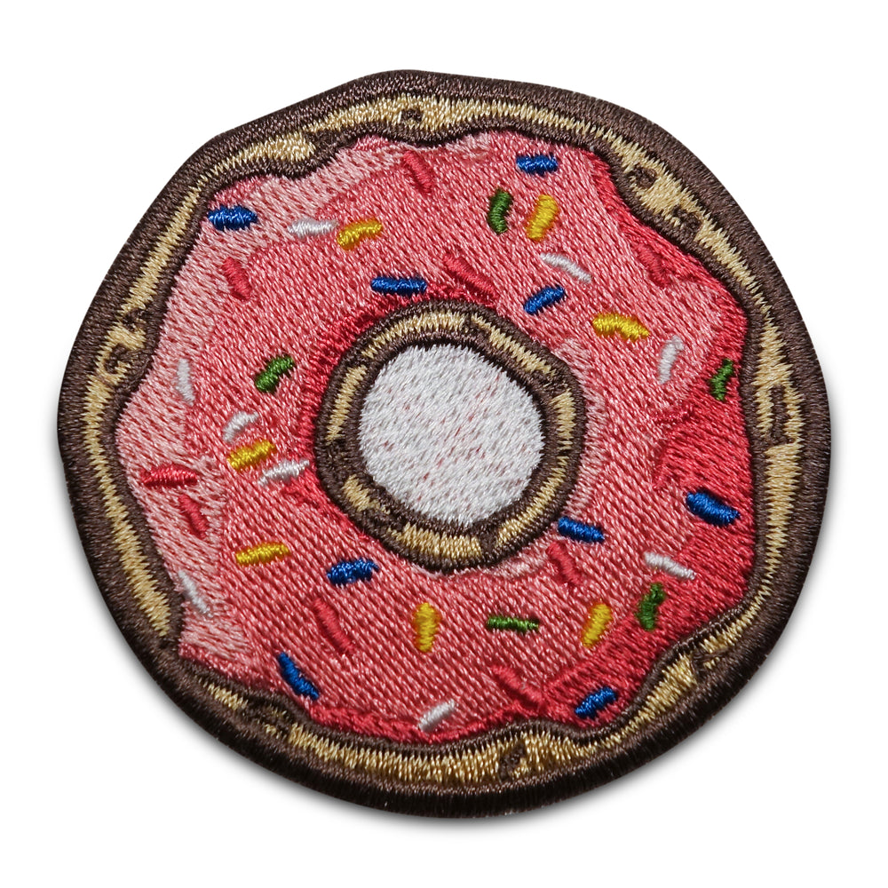 Flicken-Bügelflicken-Aufbügler-Bügelbild-Bügelpatch-Jeansjacke-Keks-Homer-Süßigkeiten-Cupcake-Kuchen-Amerika-Fast-Food