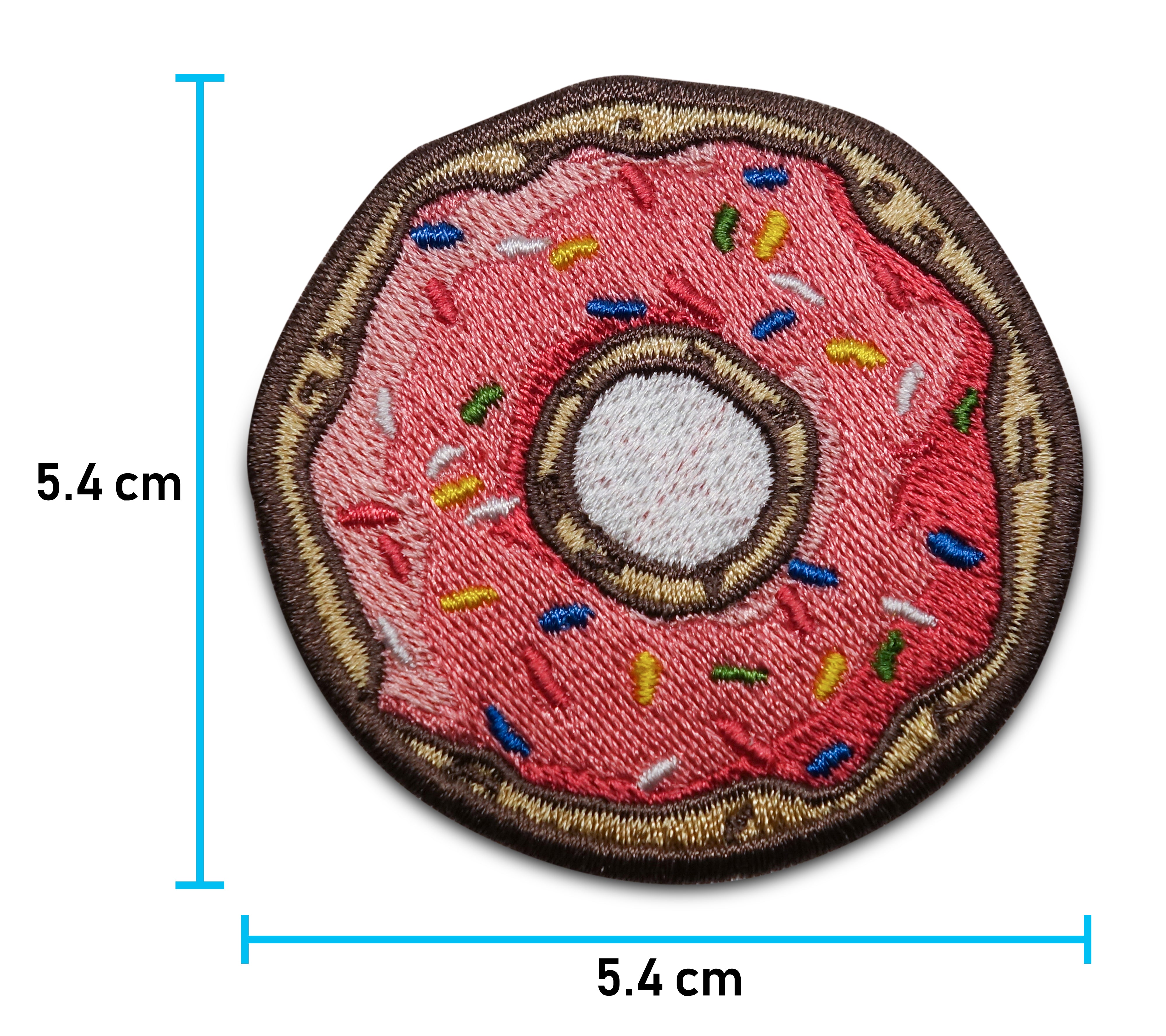 Bügelflicken-Aufbügler-Bügelbild-Bügelpatch-Jeansjacke-Keks-Homer-Süßigkeiten-Cupcake-Kuchen-Amerika-Fast-Food