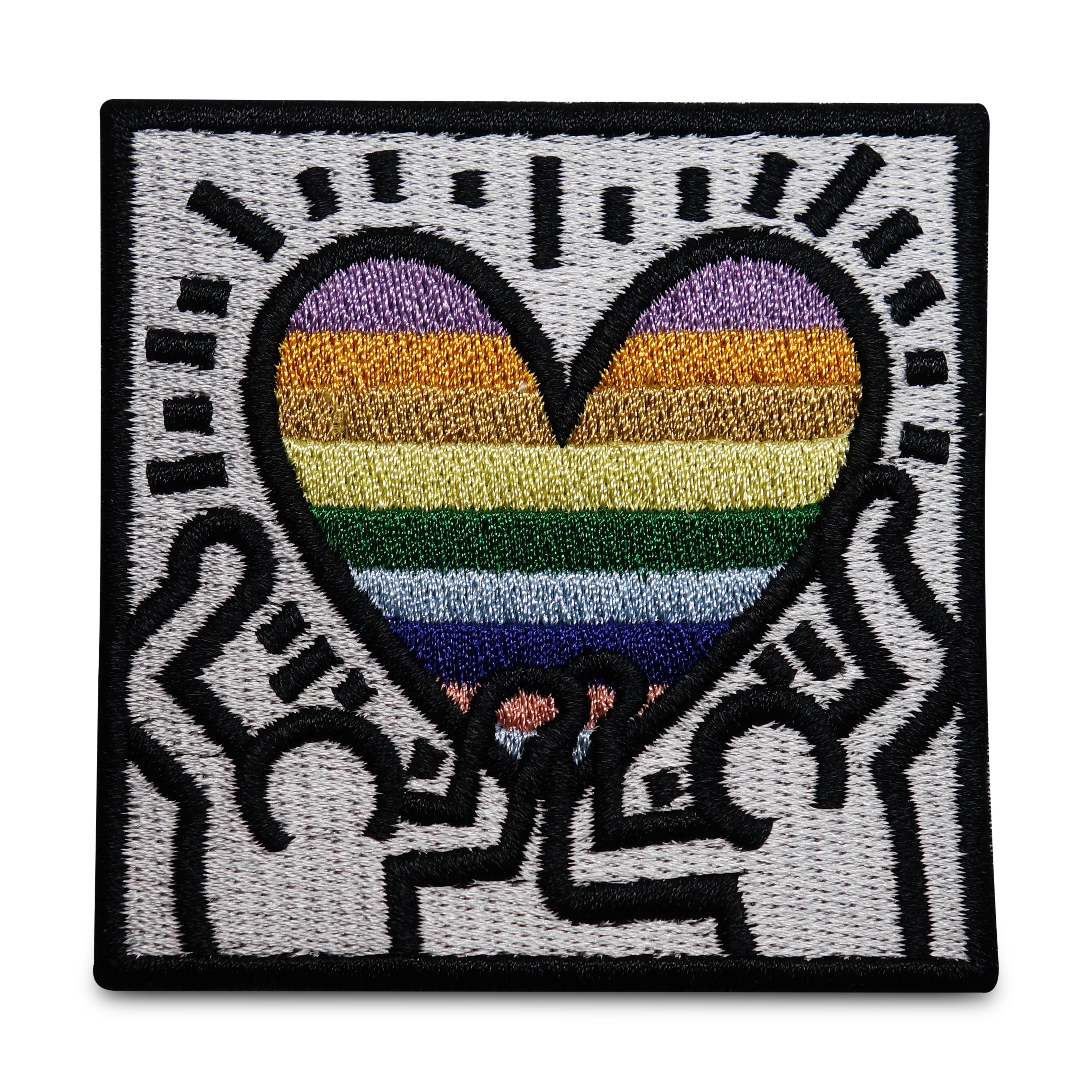 Flicken-Bügelflicken-Aufbügler-Bügelbild-Bügelpatch-bisexuell-bi-Flag-Lebisch-Flagge-Regenbogen-Comic-CSD-LGBTQ