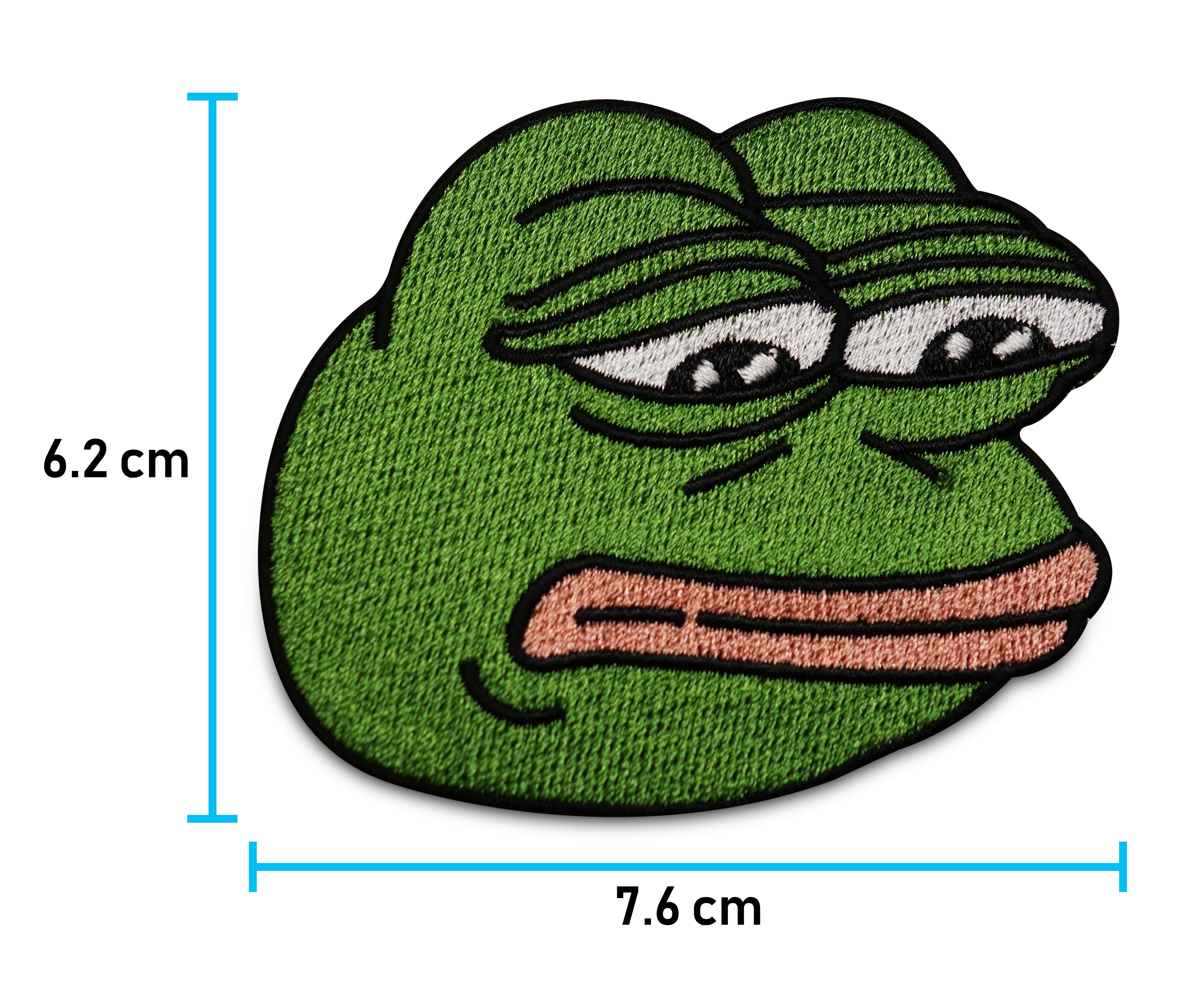 Flicken-Bügelflicken-Aufbügler-Bügelpatch-Kekistan-Frog-Trump-Pepes-kek-Sad-Tier-Fuu-Trolling-Face-Memes-Bundeswehr