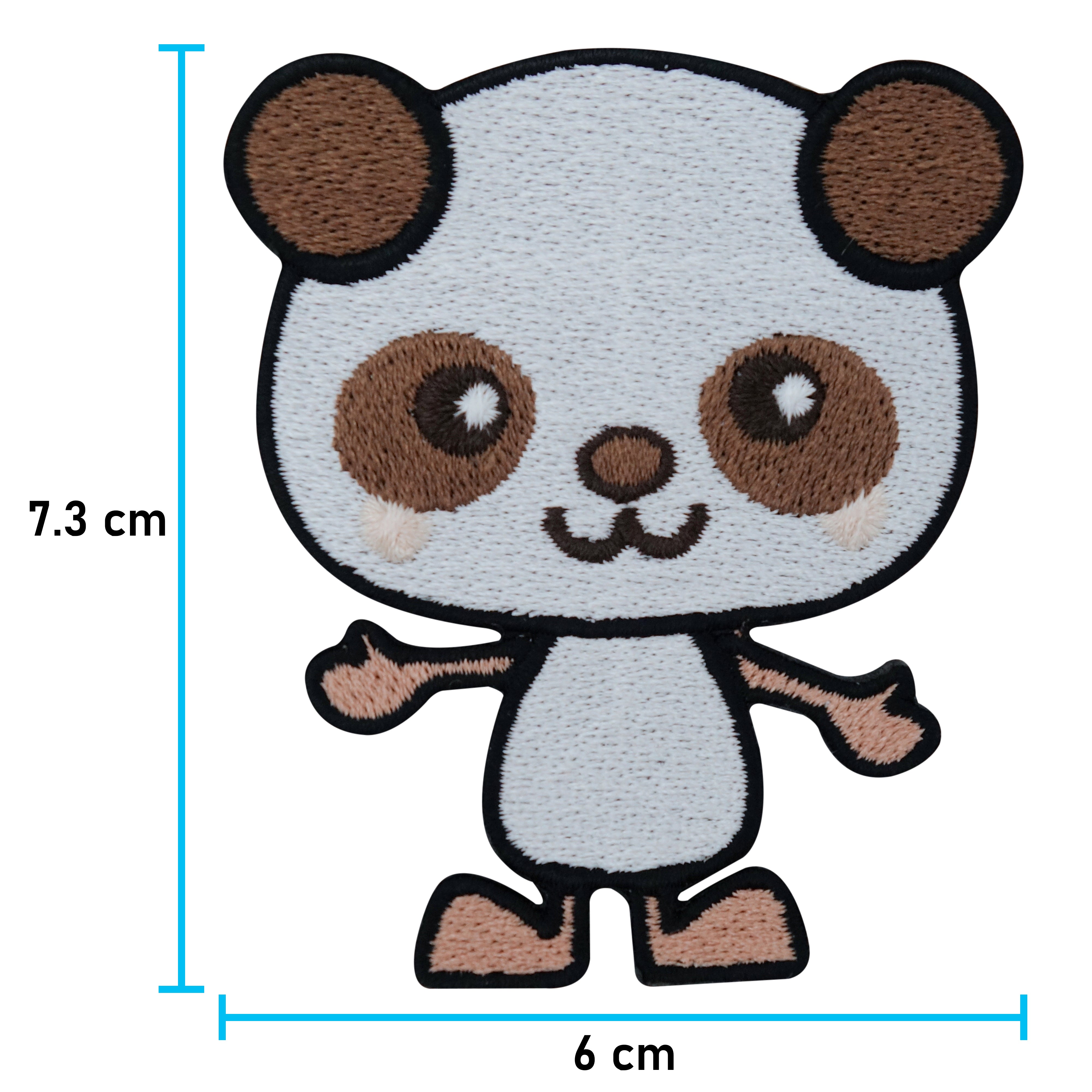 Flicken-Bügelflicken-Aufbügler-Bügelbild-Bügelpatch-Jeansjacke-Korea-Babmus-Kung-Fu-Bären-Australien-Tiere