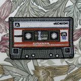 Flicken-Bügelflicken-Aufbügler-Bügelbild-Bügelpatch-Jeansjacke-Vintage-Old-School-Schallplatte-Album-80s-Band