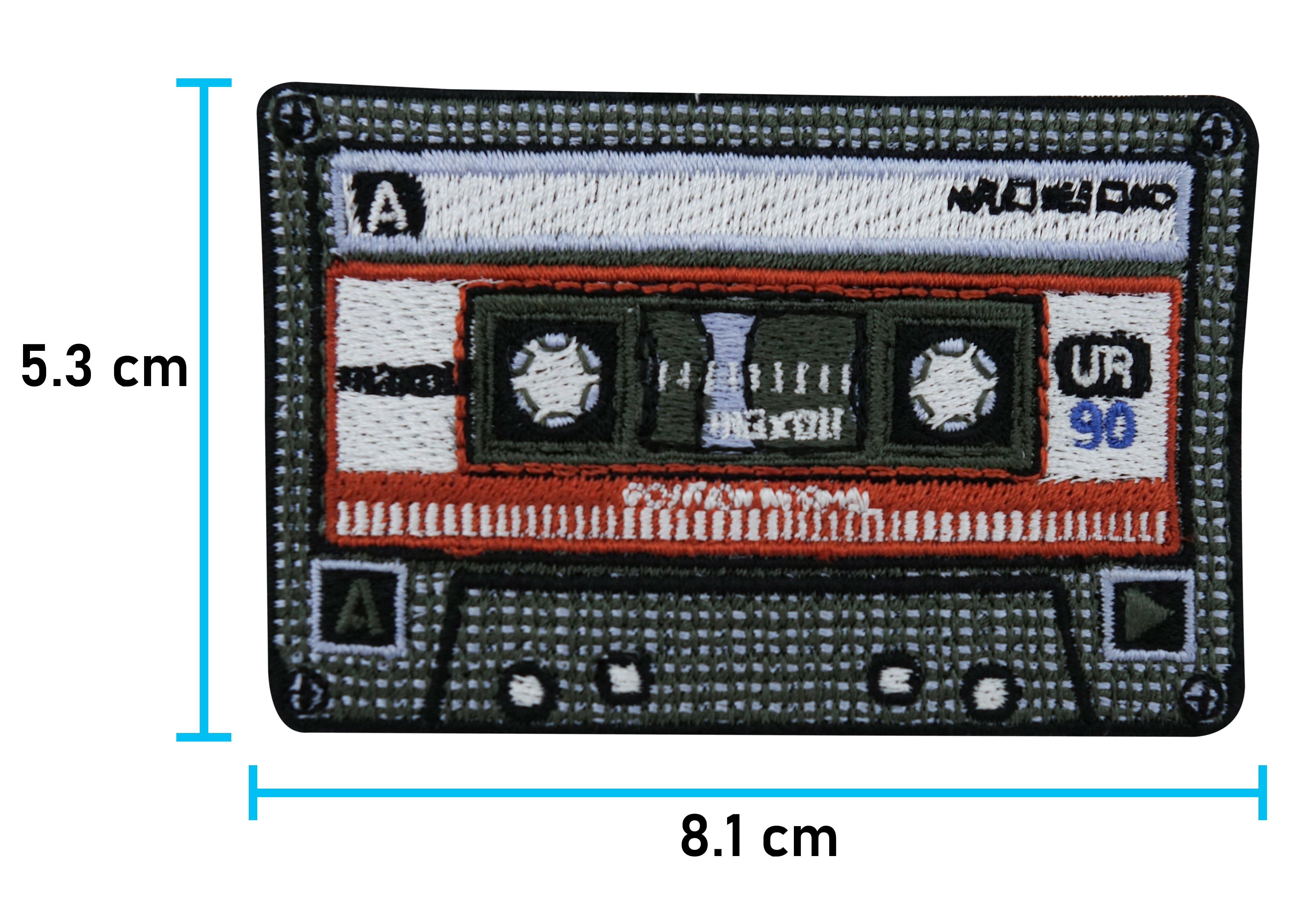 Flicken-Bügelflicken-Aufbügler-Bügelbild-Bügelpatch-Jeansjacke-Vintage-Old-School-Schallplatte-Album-80s-Band