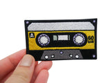 Flicken-Bügelflicken-Aufbügler-Bügelbild-Bügelpatch-Jeansjacke-Retro-Vintage-Old-School-Schallplatte-Album-80s-Band