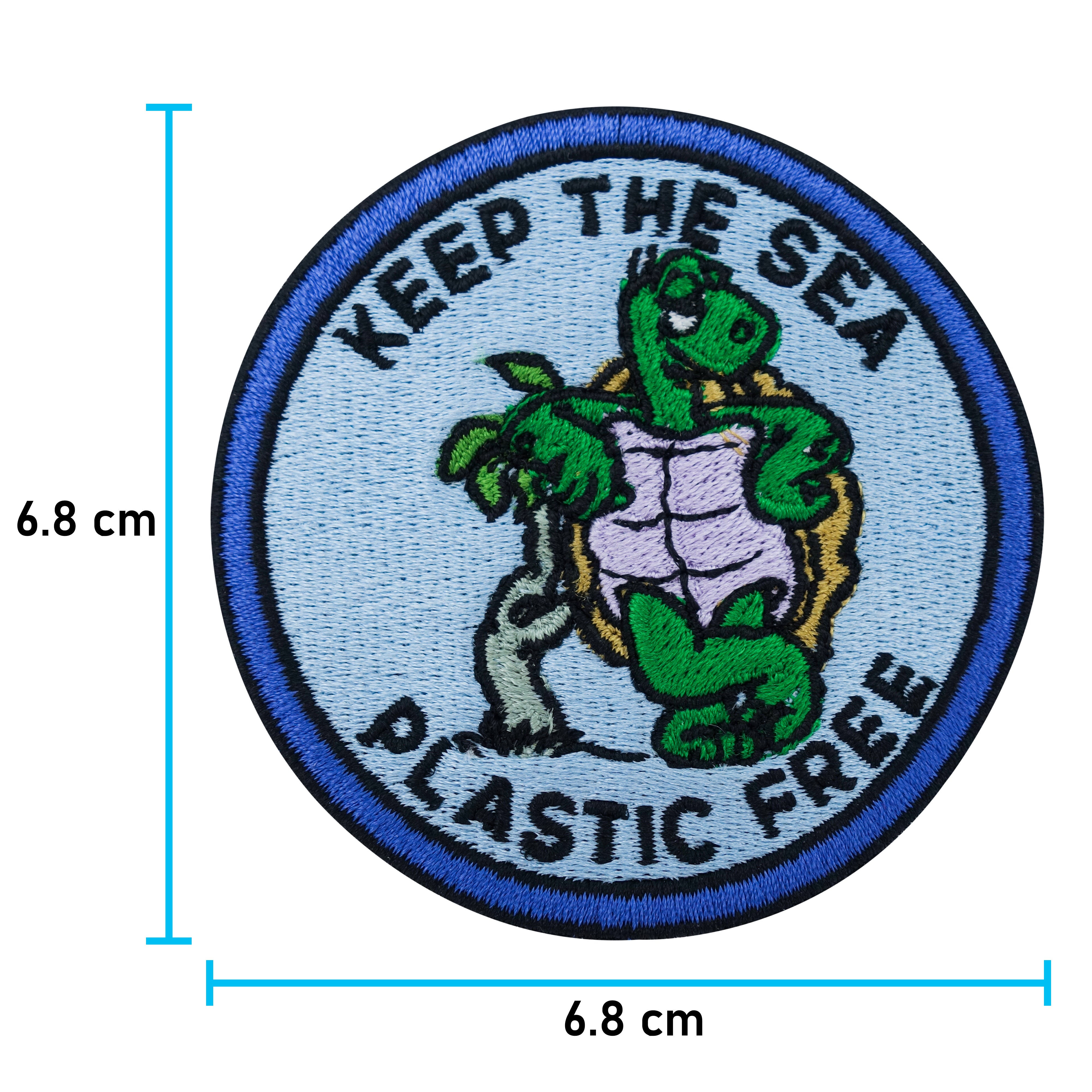 Flicken-Bügelflicken-Aufbügler-Bügelbild-Bügelpatch-Jeansjacke-Erde-Umweltschutz-Öko-Naturschutz-Klimaschutz-Wasser