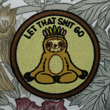 Flicken-Bügelflicken-Aufbügler-Bügelbild-Bügelpatch-Jeansjacke-Yoga-Meditieren-Indianer-Panda-Sloth-Yin-Yang-Costa-Rica