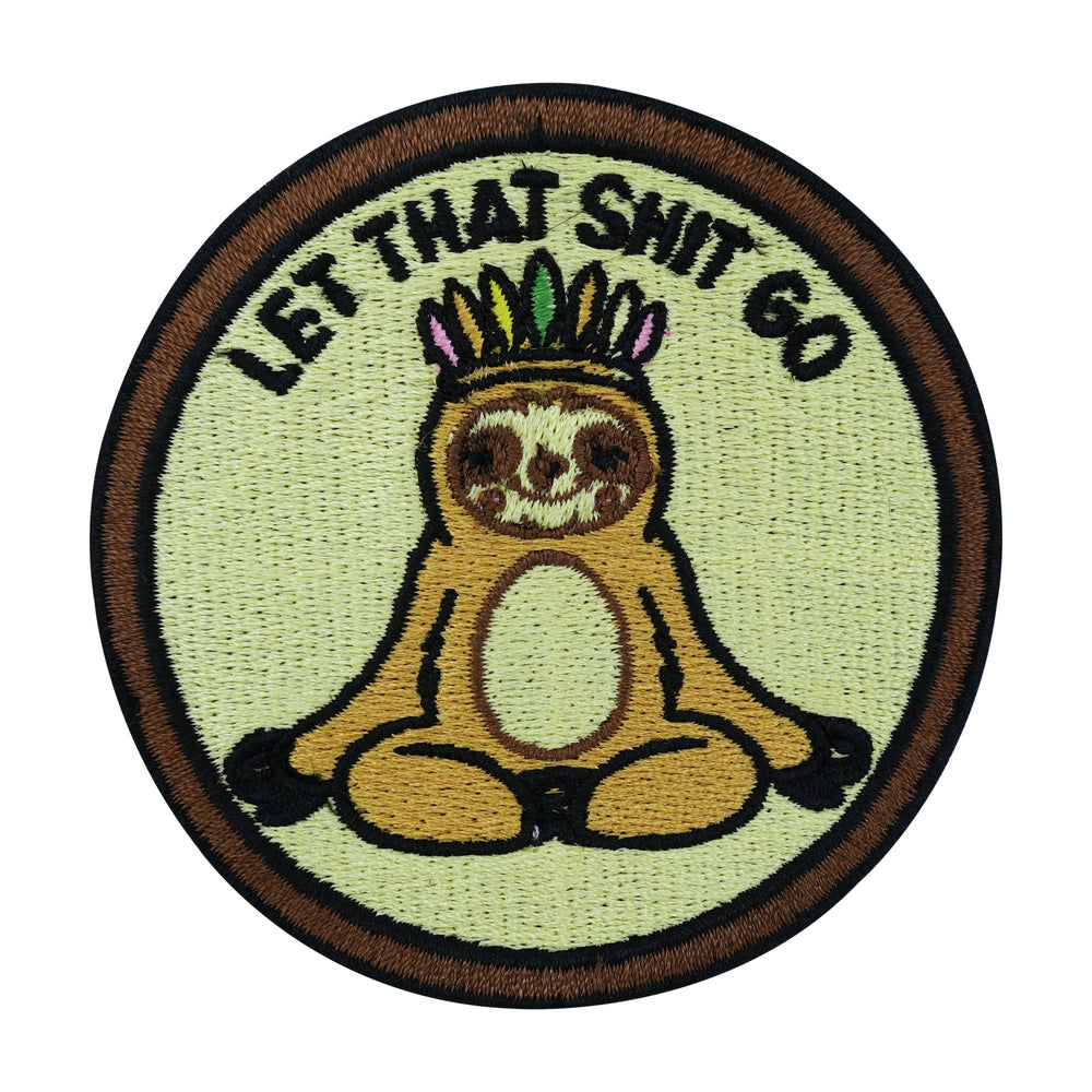Flicken-Bügelflicken-Aufbügler-Bügelbild-Bügelpatch-Jeansjacke-Yoga-Meditieren-Indianer-Panda-Sloth-Yin-Yang-Costa-Rica