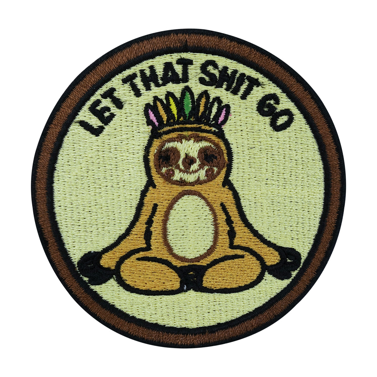 Flicken-Bügelflicken-Aufbügler-Bügelbild-Bügelpatch-Jeansjacke-Yoga-Meditieren-Indianer-Panda-Sloth-Yin-Yang-Costa-Rica