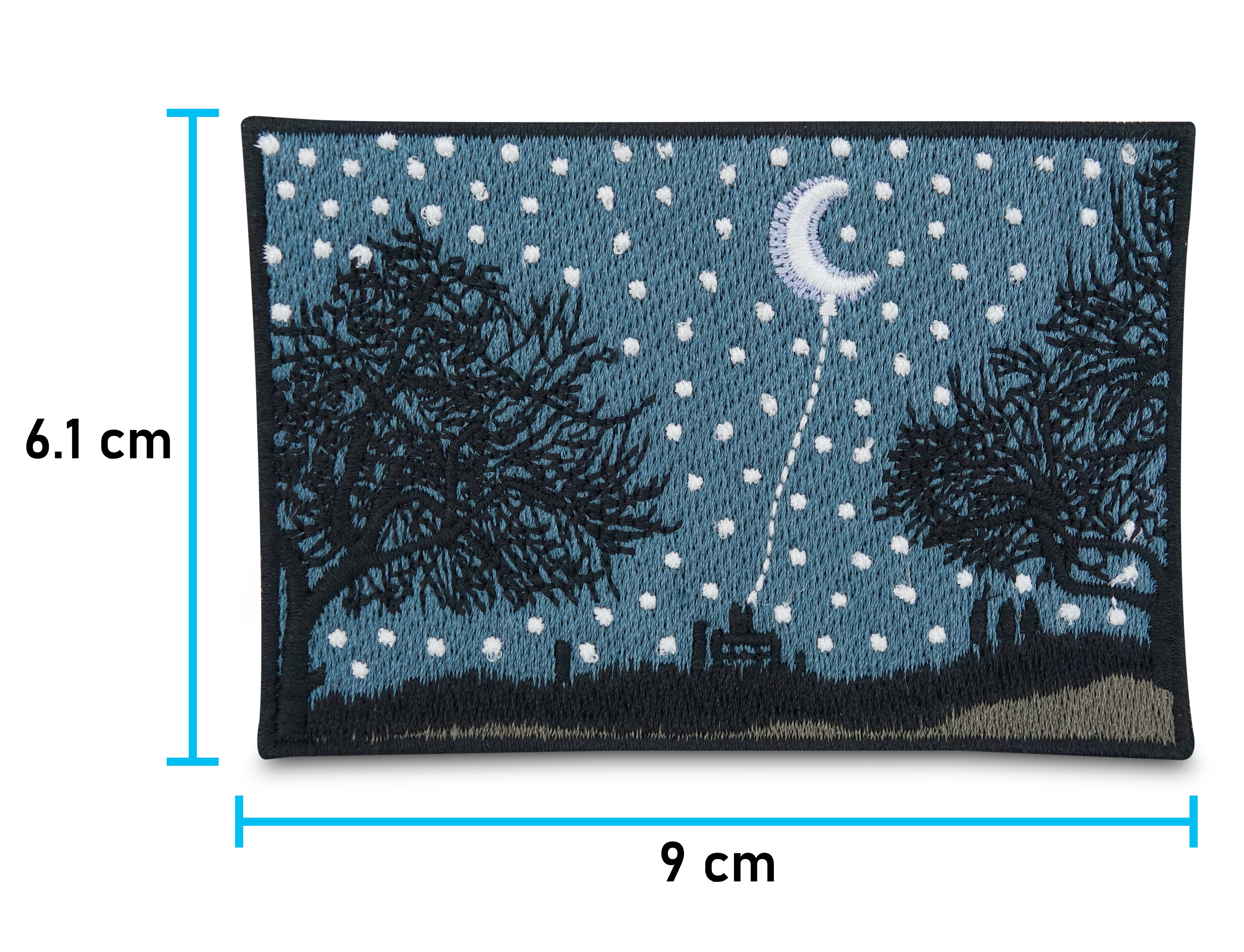 Flicken-Bügelflicken-Aufbügler-Bügelbild-Bügelpatch-Jeansjacke-Vintage-Retro-Traum-Baum-Bäume-Natur-Sterne-Wald-Outdoor