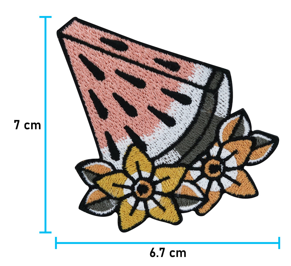 Flicken-Bügelflicken-Aufbügler-Bügelbild-Bügelpatch-Jeansjacke-Wassermelone-Ananas-Sommer-Urlaub-Obst-Melonen-Kawaii-Frucht