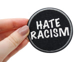 Flicken-Bügelflicken-Aufbügler-Bügelbild-Bügelpatch-Jeansjacke-Rassismus-Homophobie-BLM-against-fascism-no-to-racism