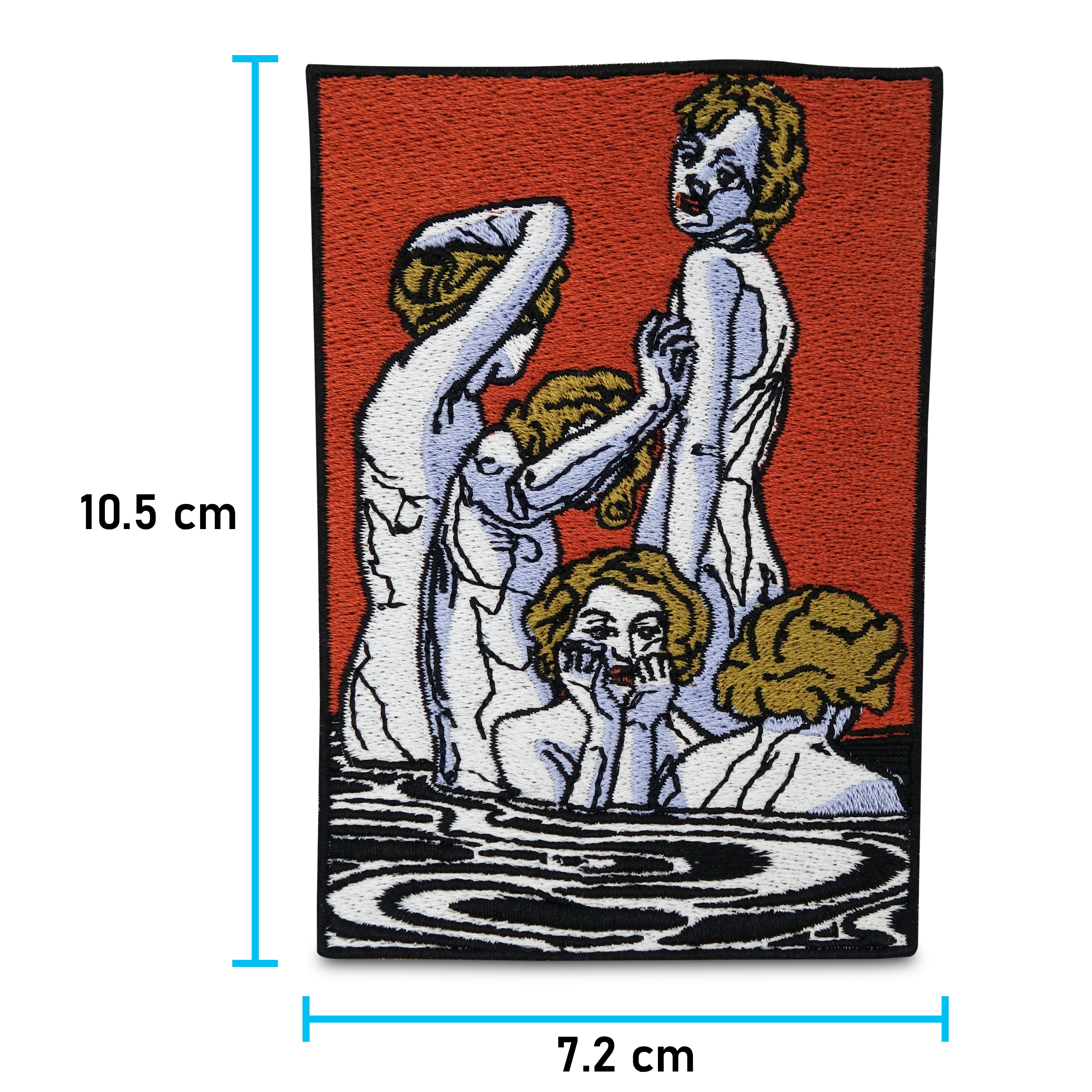 Women Taking a Bath Patch zum Aufbügeln Frauen Wasser Kunst Aufnäher