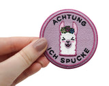Flicken-Bügelflicken-Aufbügler-Bügelbild-Bügelpatch-Jeansjacke-Mexiko-Witzig-Funny-Alpaca-Tier-Tiere