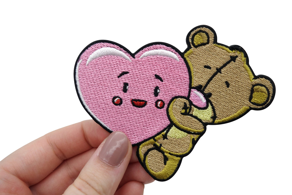 Flicken-Bügelflicken-Aufbügler-Bügelbild-Bügelpatch-Jeansjacke-Glücksbärchi-Kinder-Winnie-Pooh-Disney-Prinzessin