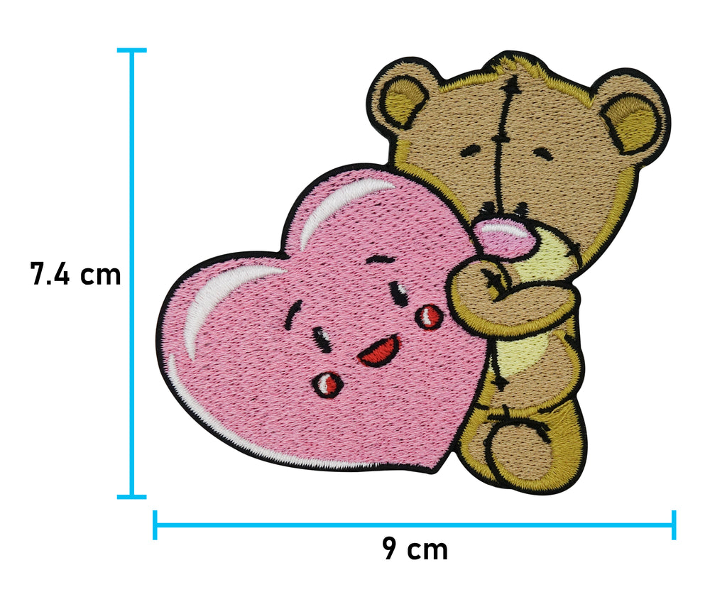 Flicken-Bügelflicken-Aufbügler-Bügelbild-Bügelpatch-Jeansjacke-Glücksbärchi-Kinder-Winnie-Pooh-Disney-Prinzessin