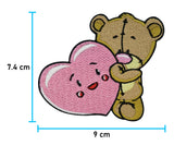 Flicken-Bügelflicken-Aufbügler-Bügelbild-Bügelpatch-Jeansjacke-Glücksbärchi-Kinder-Winnie-Pooh-Disney-Prinzessin