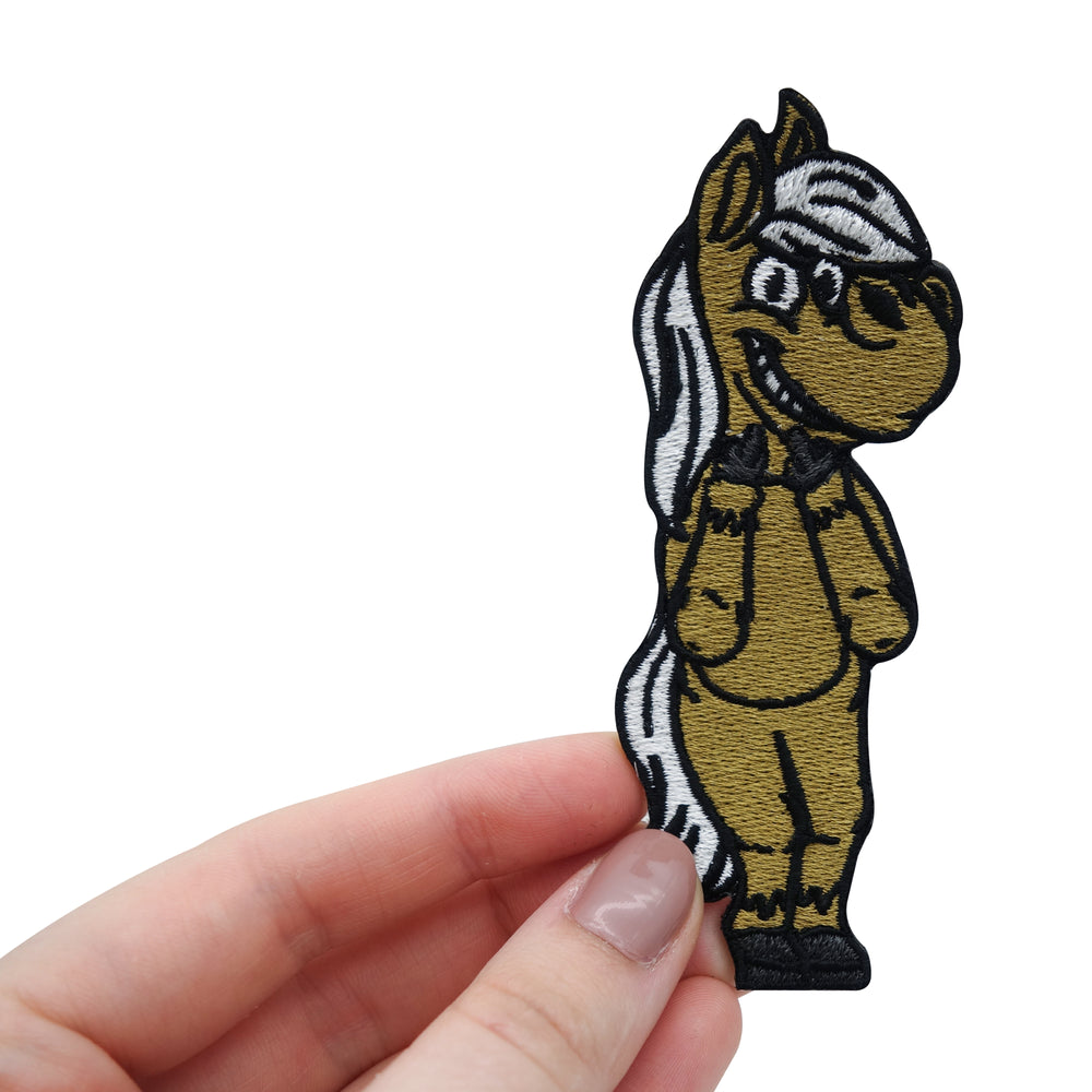 Flicken-Bügelflicken-Aufbügler-Bügelbild-Bügelpatch-Jeansjacke-Einhorn-Mädchen-Pferdekopf-Pony-Ponny-Pferde-Funny