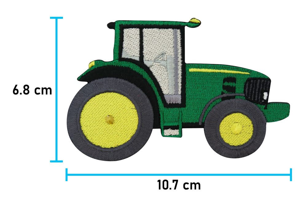 Flicken-Bügelflicken-Aufbügler-Bügelbild-Bügelpatch-Jeansjacke-Landwirt-Bauernhof-Fendt-Deutz-Jungs-Knieflicken-Hosenflicken