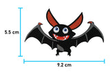 Flicken-Bügelflicken-Aufbügler-Bügelbild-Bügelpatch-Jeansjacke-Flügel-Nacht-Horror-Vampir-Batman-Kürbis