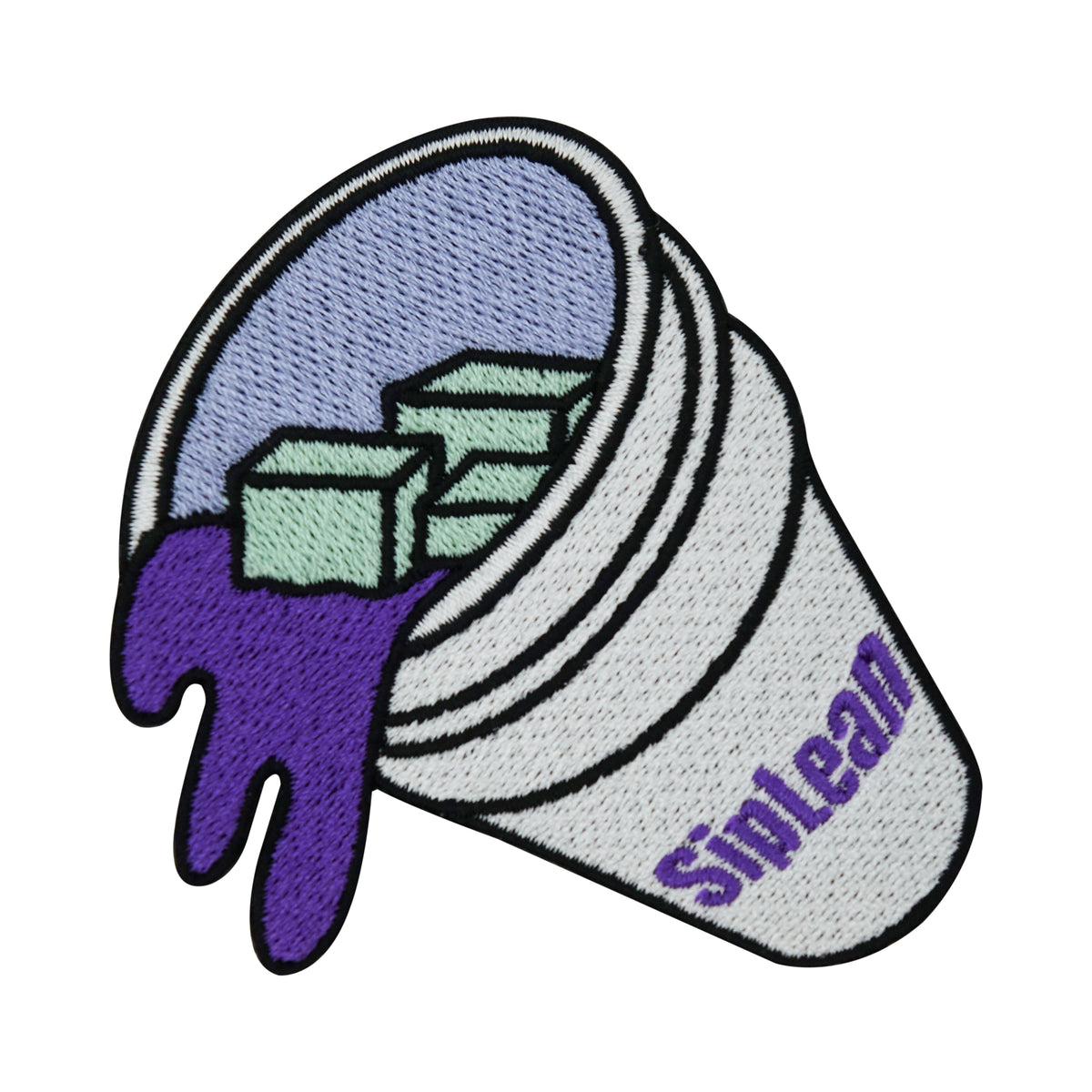 Flicken-Bügelflicken-Aufbügler-Bügelbild-Bügelpatch-Jeansjacke-Supreme-Yung-Hurn-Aesthetic-Hustensaft-Syrup-Drogen-Cannabis
