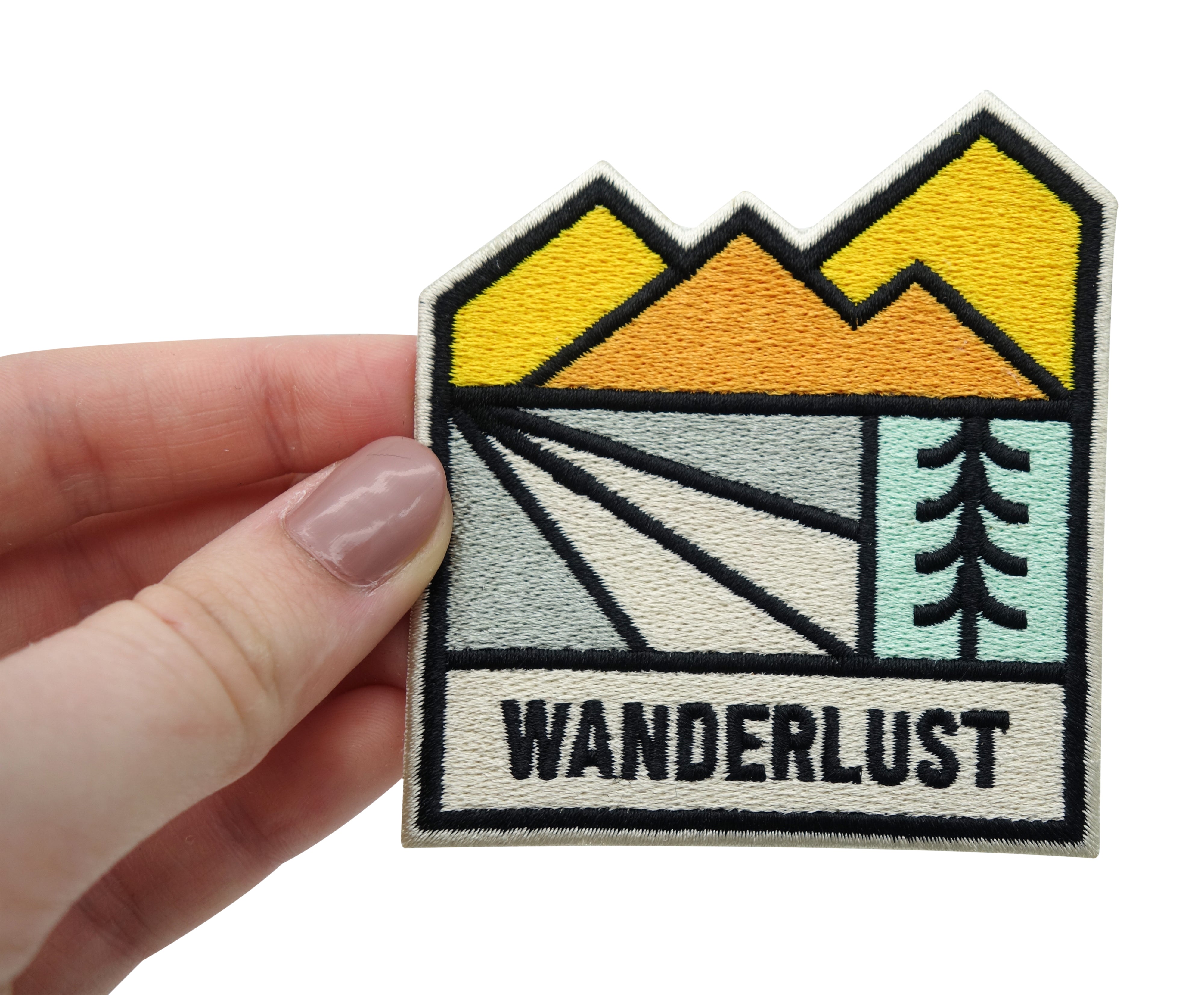 Wandern-Wanderer-Vintage-Patagonia-Camping-Klettern-Aufbügler-Bügelpatch-Mountain-Baum