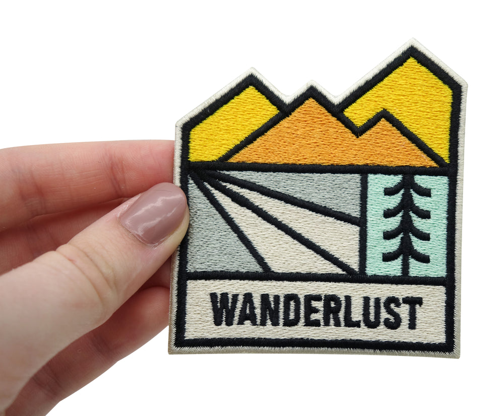 Wandern-Wanderer-Vintage-Patagonia-Camping-Klettern-Aufbügler-Bügelpatch-Mountain-Baum