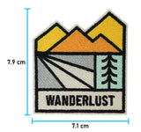 Wandern-Wanderer-Vintage-Patagonia-Camping-Klettern-Aufbügler-Bügelpatch-Mountain-Baum