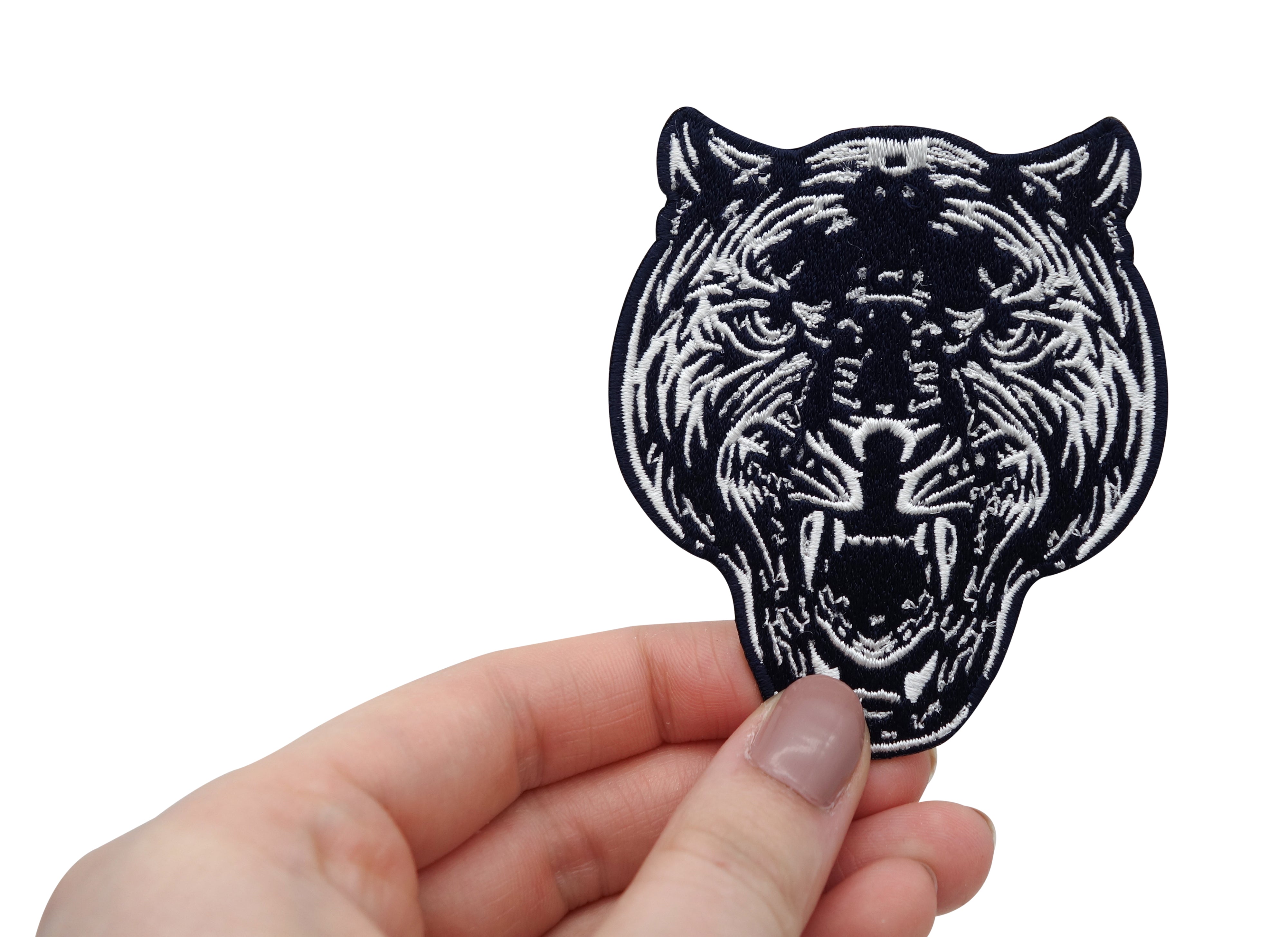 Panther-Bügelflicken-Flicken-Aufnäher-Aufbügelflicken-Tiger-Löwe-Dschungel-Mogli