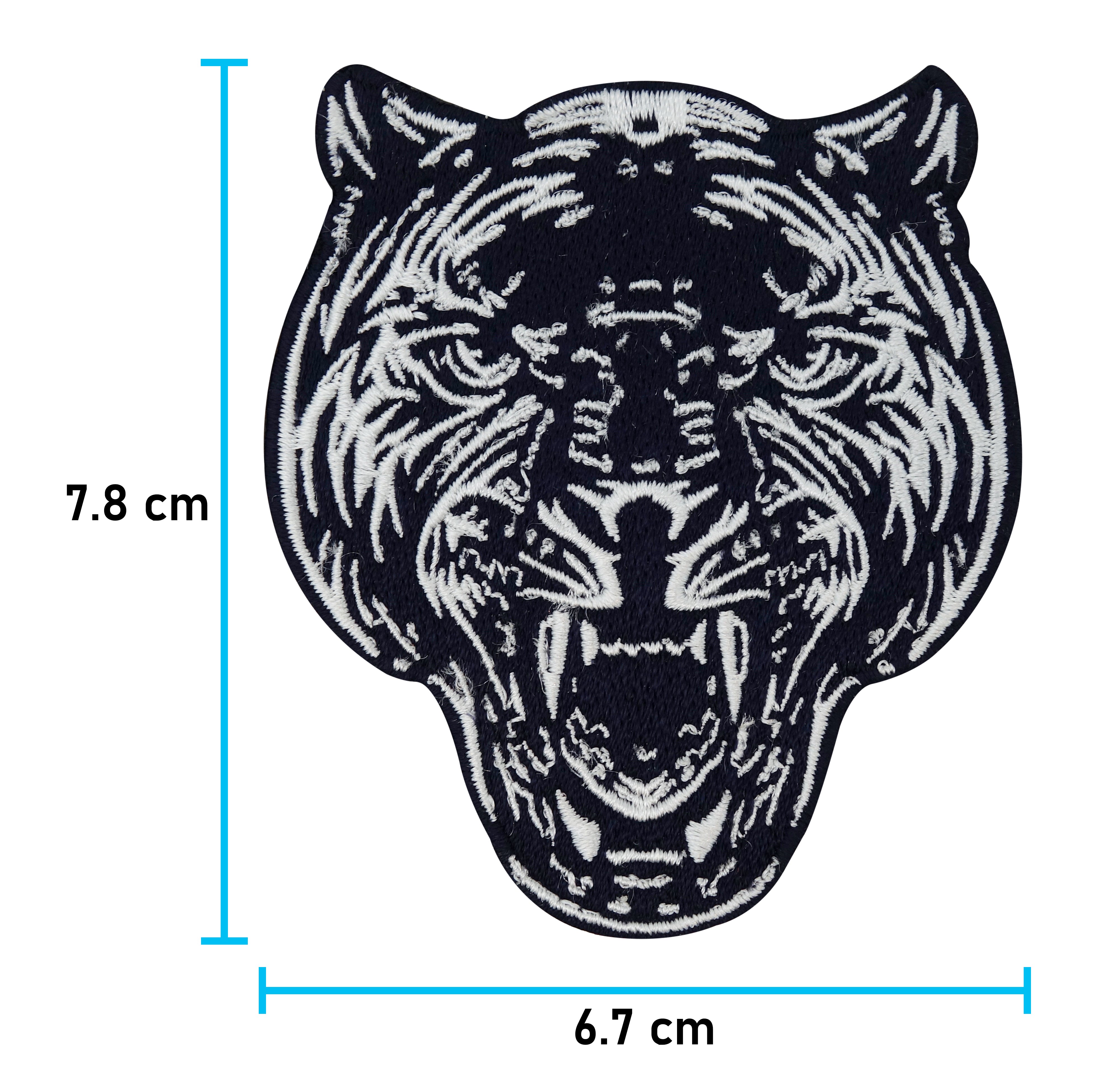 Panther-Bügelflicken-Flicken-Aufnäher-Aufbügelflicken-Tiger-Löwe-Dschungel-Mogli
