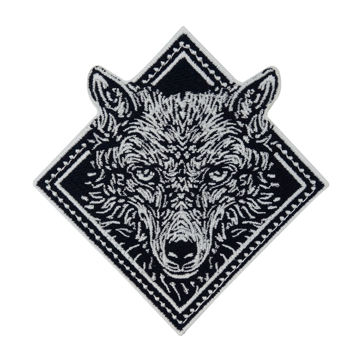 Wolf-Kopf-Wolfskopf-Aufbügler-Backpatch-Kutte-Biker-Odin-lone-wolf-Motorrad-Aufbügler