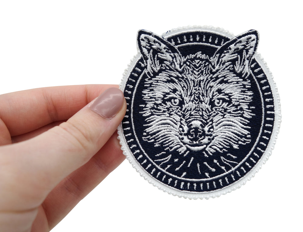 Fuchs-Fox-Hund-Waldtiere-Rocker-Biker-Motorrad-Bügelbild-Aufnäher