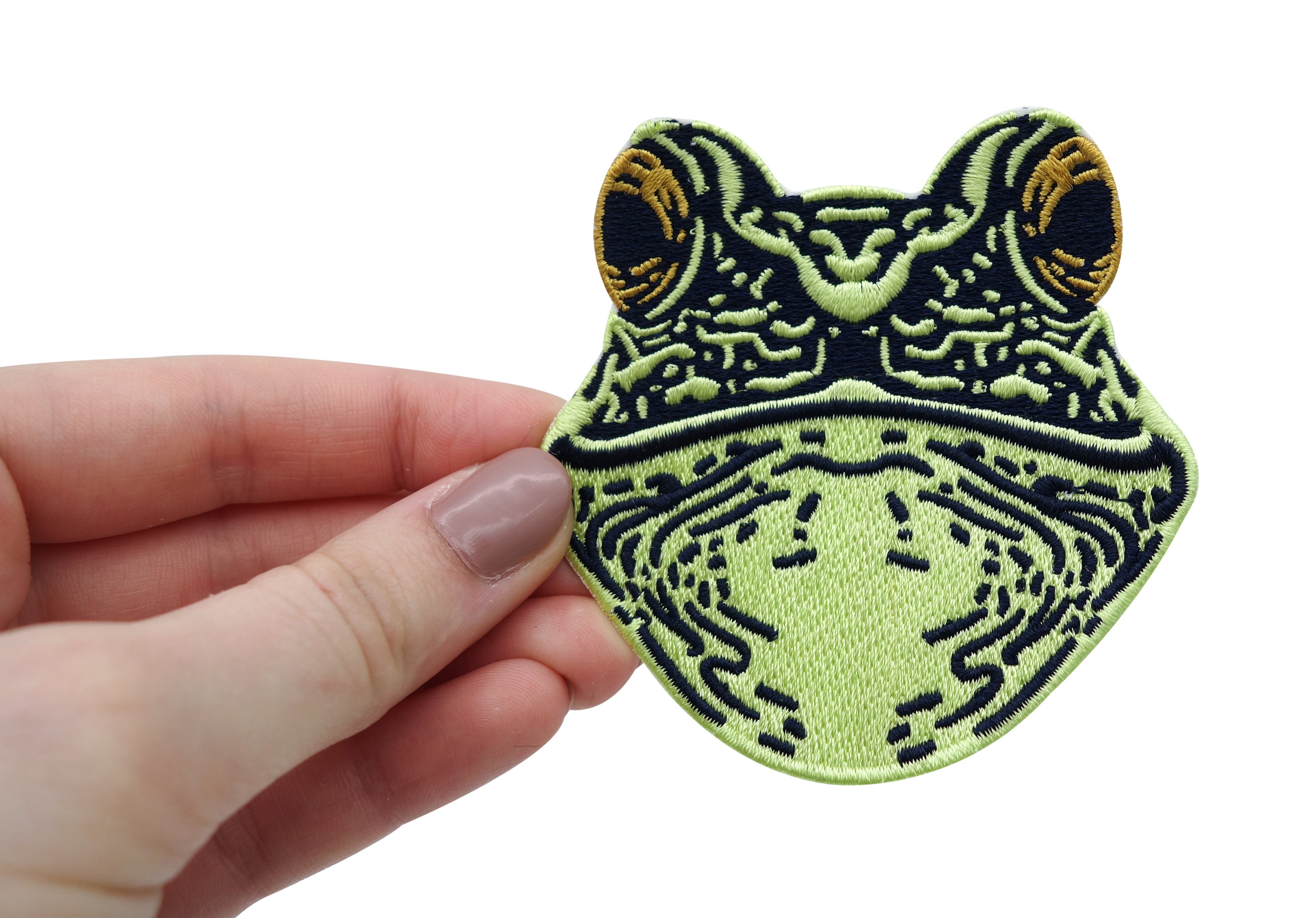 Frosch-Fisch-See-Wasser-Tier-Kermit-Baby-Frog-Bügelbild-Aufbügelflicken-Aufbügelbild-Aufnäher-Flicken