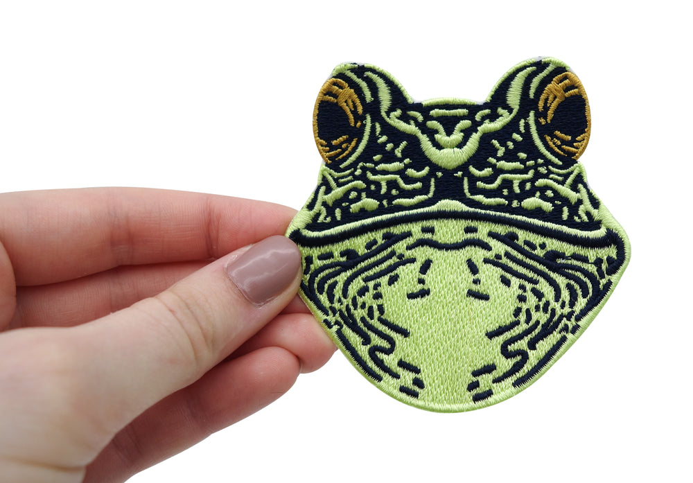 Frosch-Fisch-See-Wasser-Tier-Kermit-Baby-Frog-Bügelbild-Aufbügelflicken-Aufbügelbild-Aufnäher-Flicken