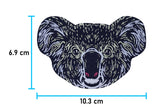 Koala-Bär-Backpatch-Rückenpatch-Tier-Groß-Kopf-Bügelbild-Aufbügler-Aufnäher-Bügelflicken