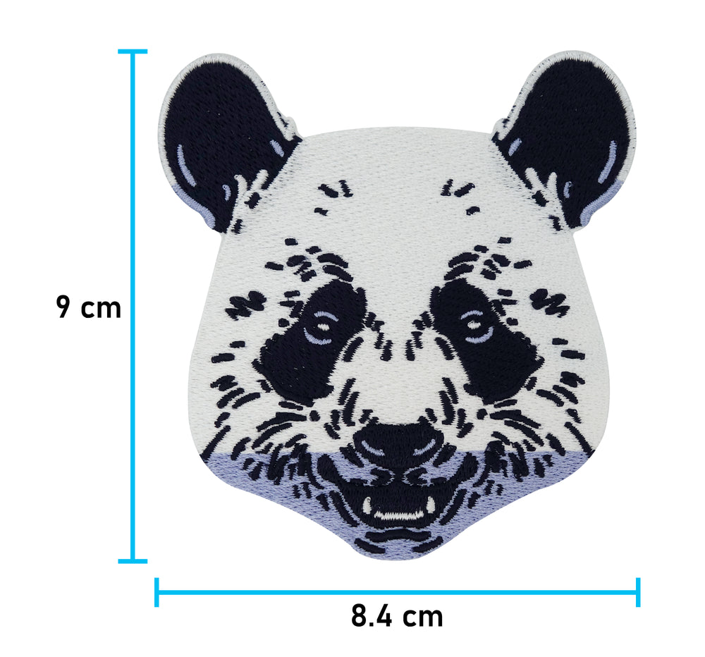 Panda-Pandabär-Korea-Bären-Kung-Fu-Bügelbild-Bügelpatch-Applikation-Aufbügelflicken