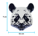 Panda-Pandabär-Korea-Bären-Kung-Fu-Bügelbild-Bügelpatch-Applikation-Aufbügelflicken