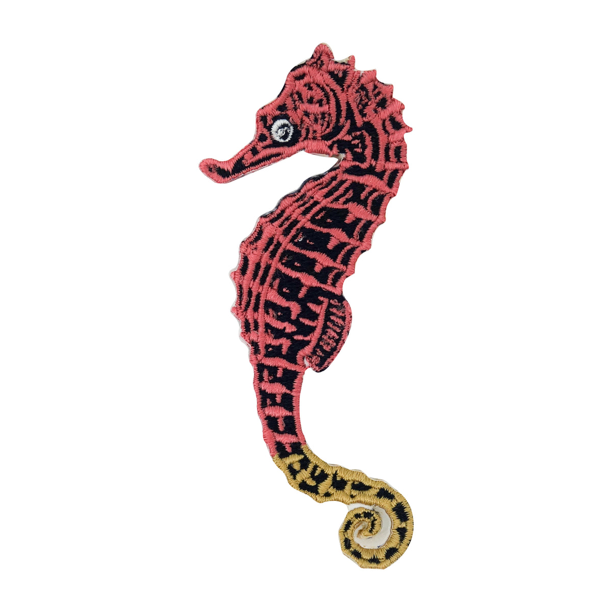 Seepferdchen-Meer-See-Fische-Anker-Schiff-Schwimmen-Schwimmabzeichen-Abzeichen-Bügelbild-Applikation-Aufnäher