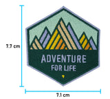 Berge-Mountain-Sonne-Sun-Outdoor-Wanderer-Klettern-Natur-Baum-Grün-Gelb-Bügelpatch-Aufbügler-Bügelpatches