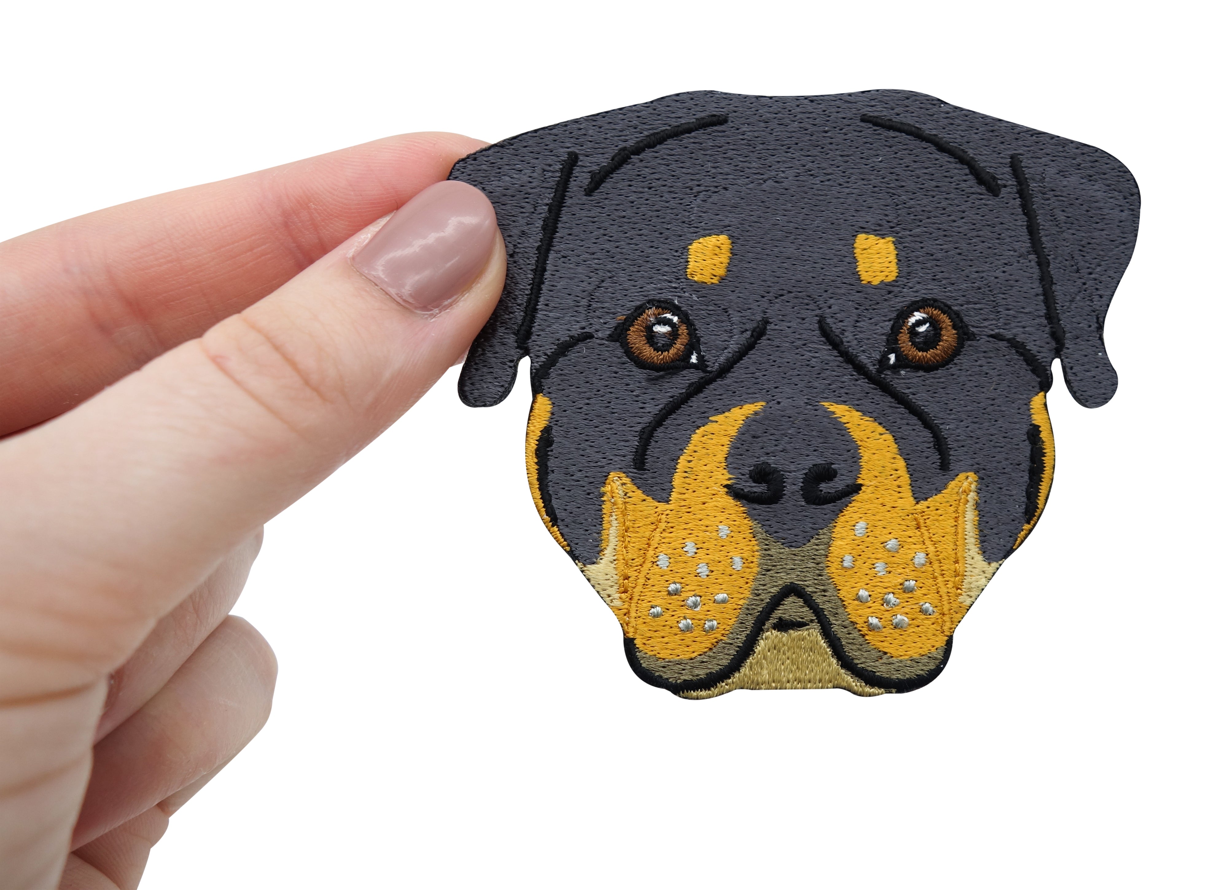Rottweiler-Hunde-Dog-Tier-Aufbügler-Bügelbild-Patch-Aufnäher-Hundemotiv-Hundeaufnäher
