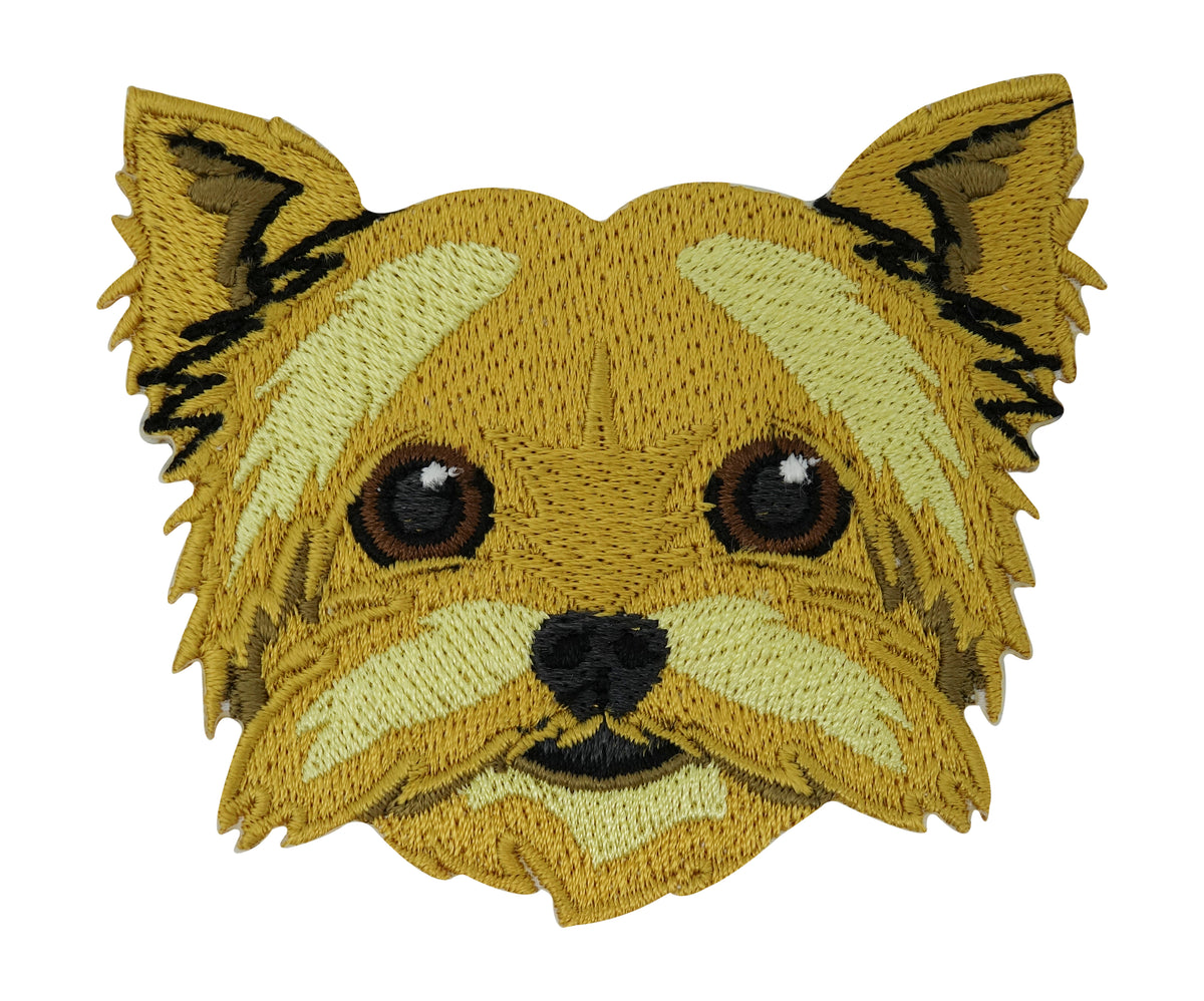 Yorkshire-Terrier-Pfoten-Hunde-Bügelpatch-Bügelbild-Aufbügler-Flicken-