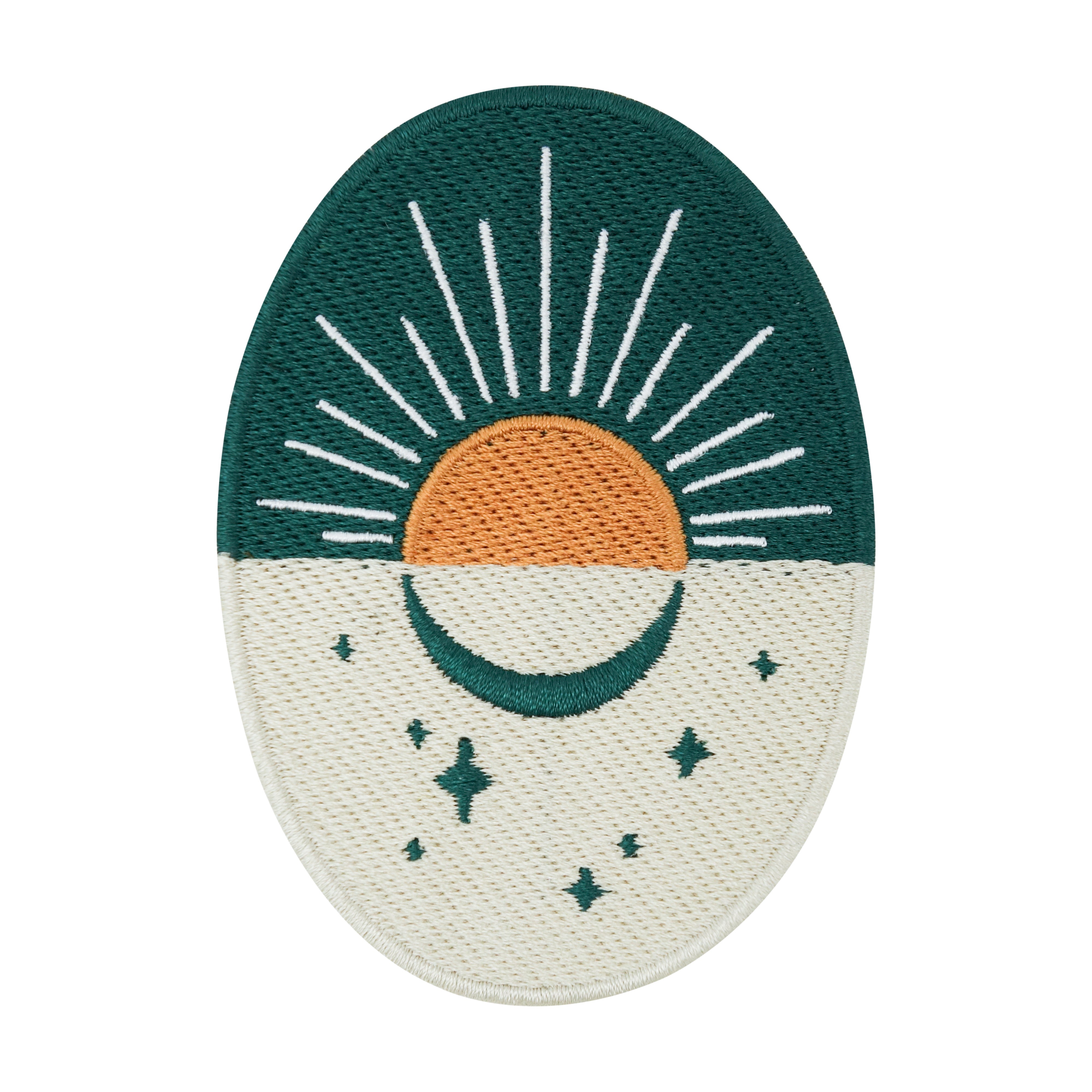 Sonne-Mond-Sterne-Patch-zum-Aufbügeln-Retro-Flicken-Bügelpatch