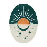 Sonne-Mond-Sterne-Patch-zum-Aufbügeln-Retro-Flicken-Bügelpatch