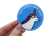 Einhorn-Unicorn-Regenbogen-Mädchen-Patch-Flicken-Aufnäher-zum-Aufbügeln-Hand