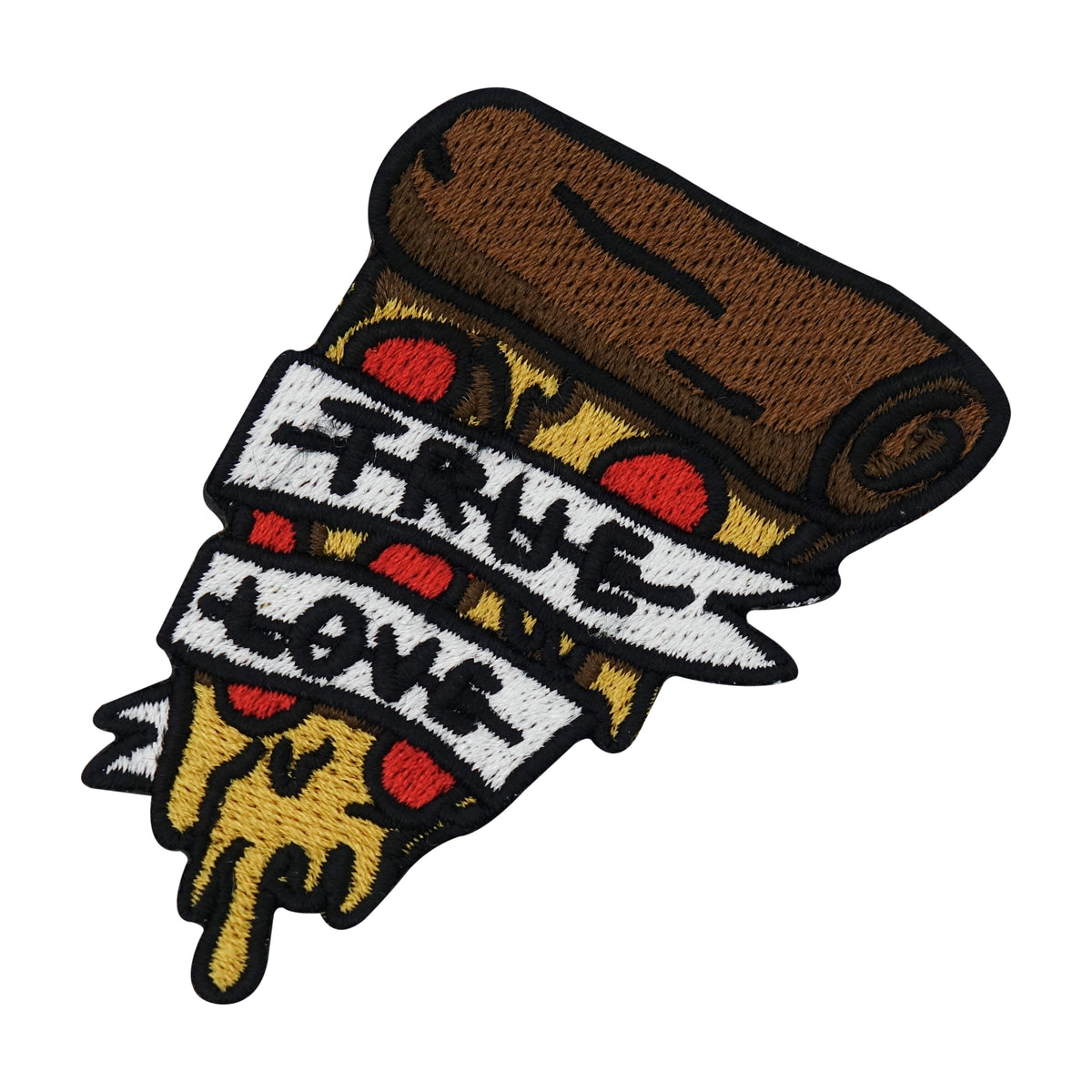 Pizza-Liebe-Fast-Food-Essen-Pasta-Italien-Amerika-Usa-Patch-Bügelflicken-Aufnäher