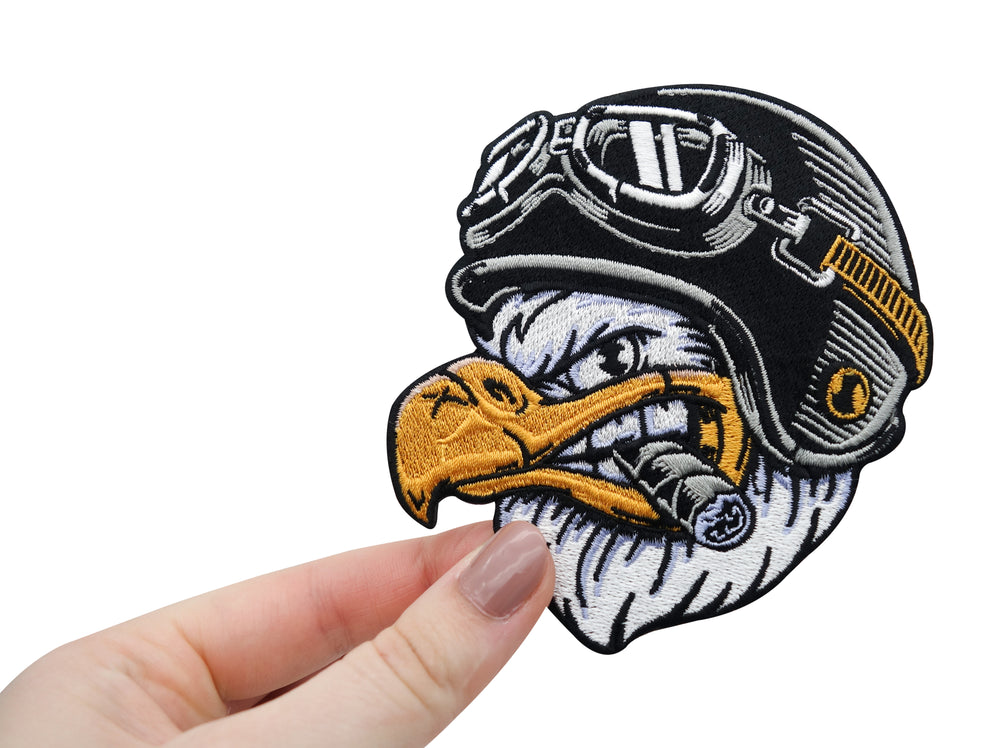 Adler-Aufbügler-Rückepatch-Rückenaufnäher-Biker-Motorrad-Kutte-Motorradjacke-Patch-Hand