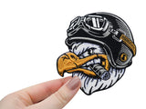 Adler-Aufbügler-Rückepatch-Rückenaufnäher-Biker-Motorrad-Kutte-Motorradjacke-Patch-Hand