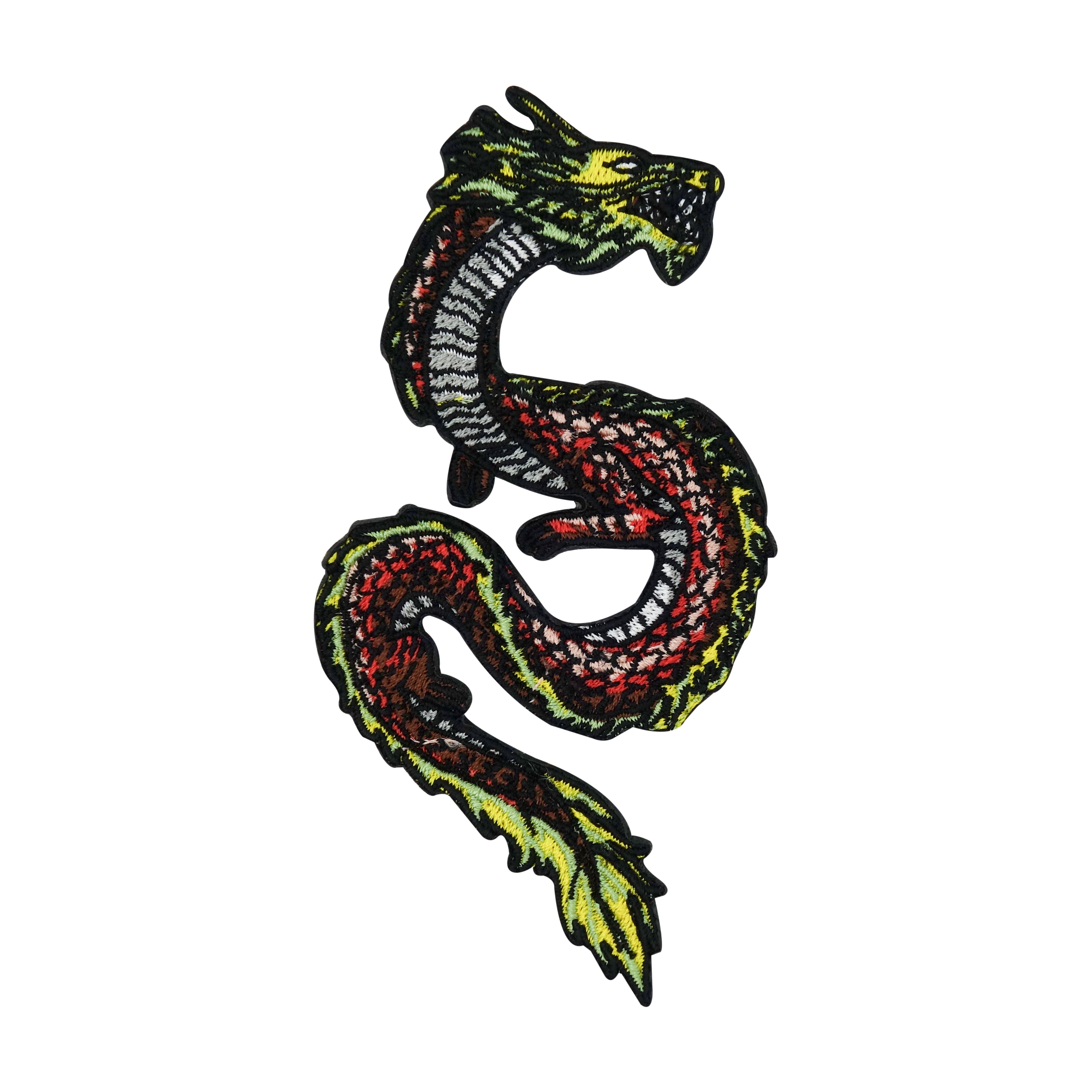 Roter-Drache-Jeansjacken-Bügelbild-zum-Aufbügeln-Patch