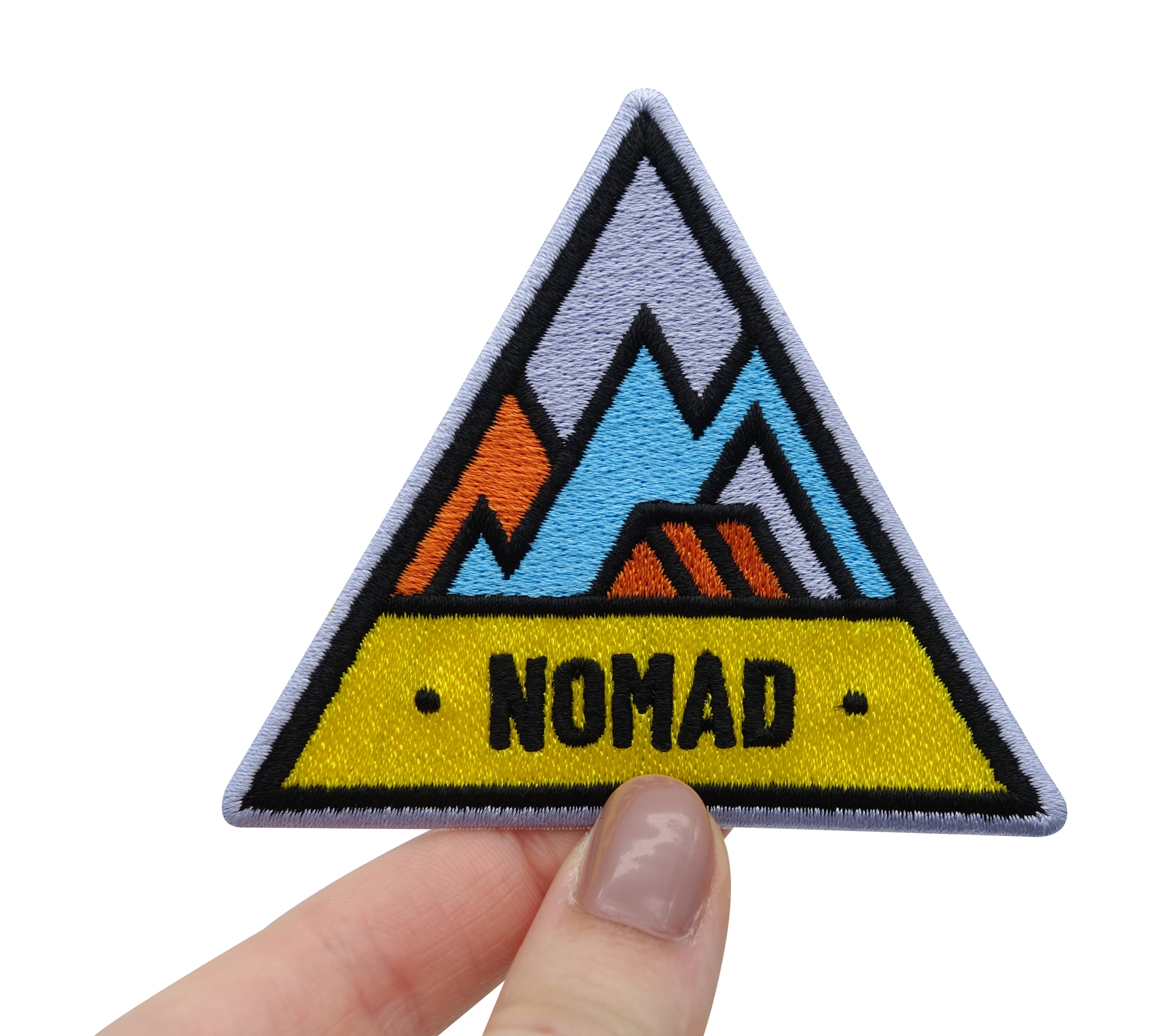 Nomad-Berge-Zelten-Camping-Aufnäher-Aufbügler-Patches-Hand