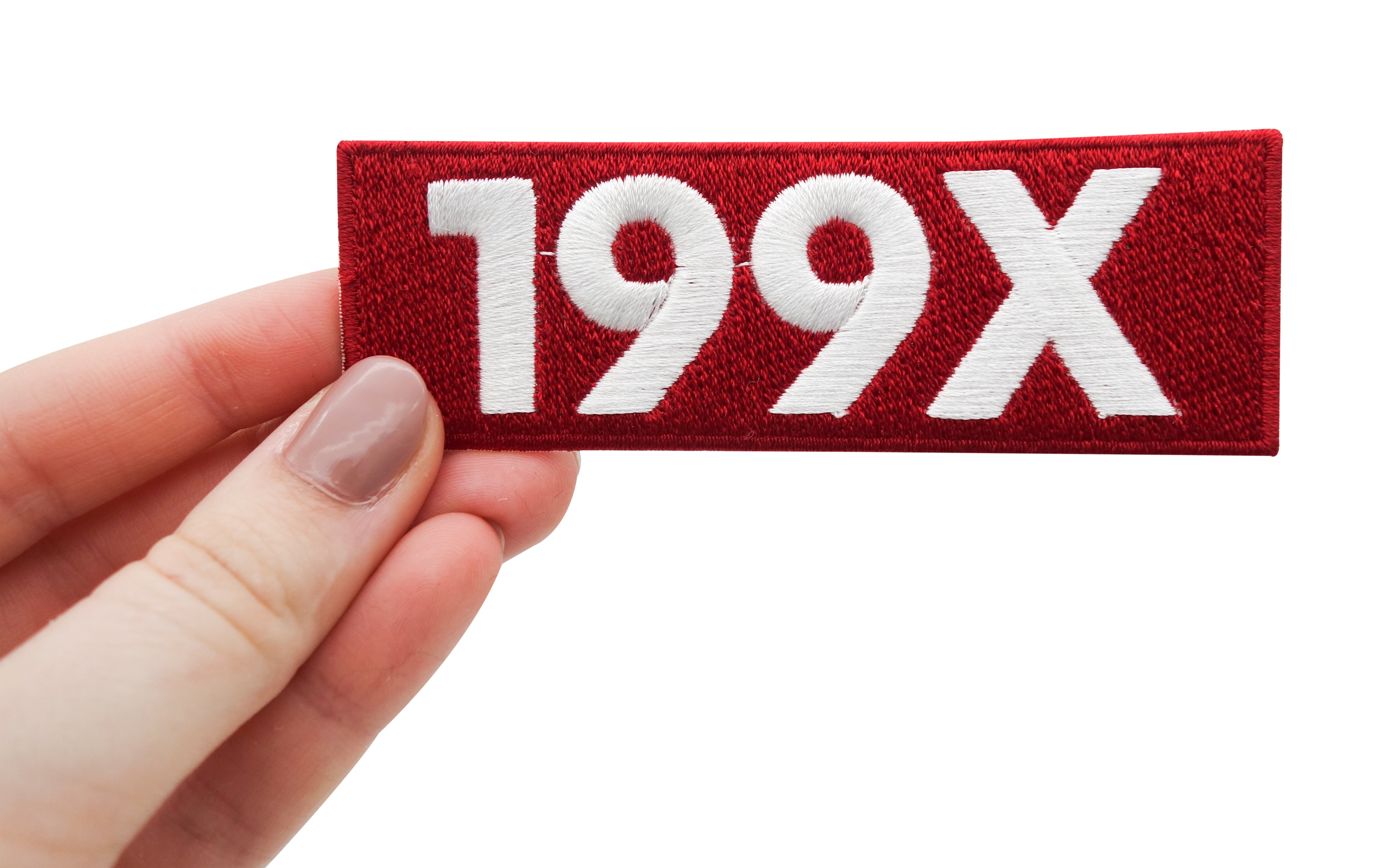 Neunziger-Patch-zum-Aufbügeln-Kind-der-Neunziger-Jahre-Aufbügler-Flicken-Bügelsticker-Applikation-Sticker-Hand